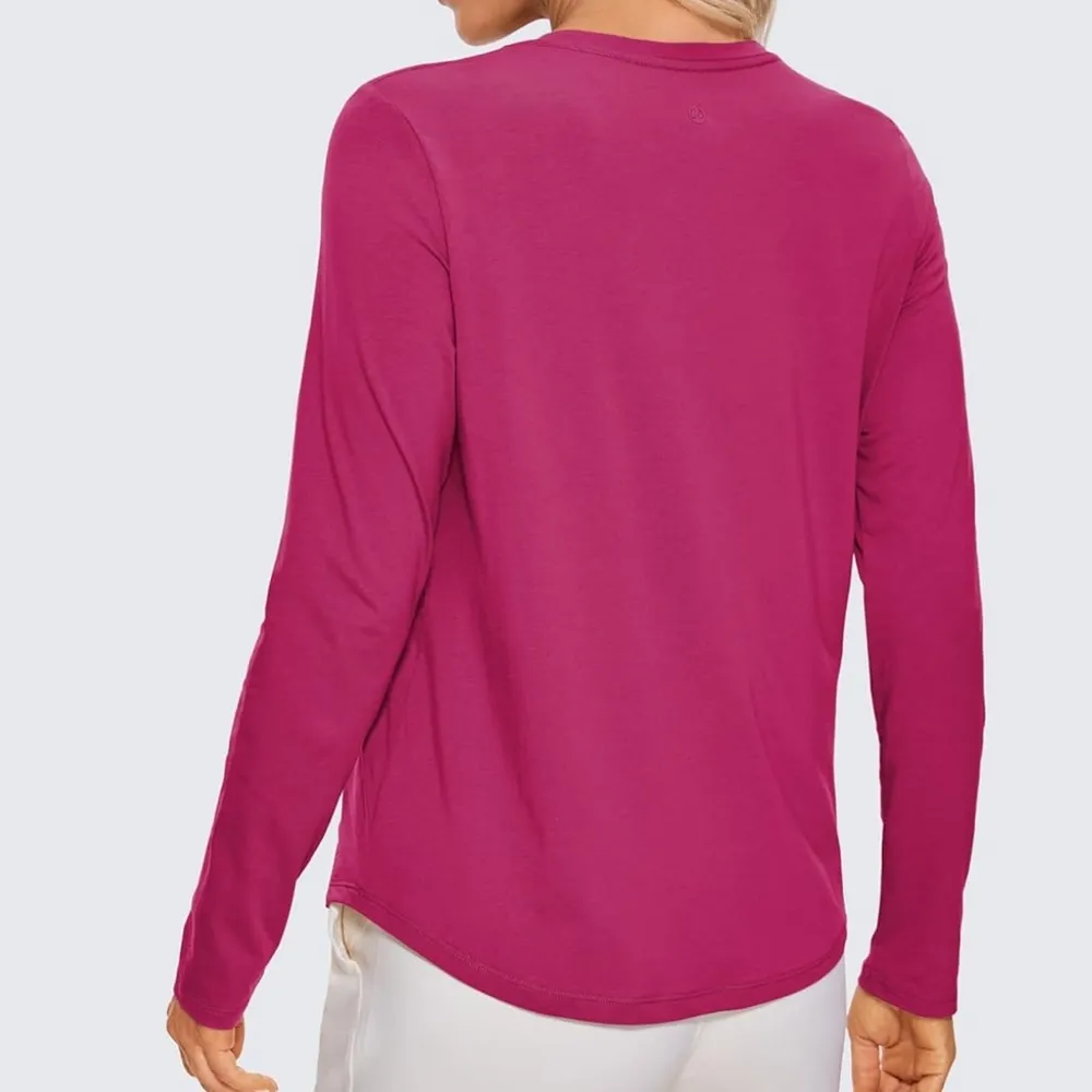 NWT/CRZ YOGA Pima Cotton Workout Long Sleeve women’s Medium (8/10) - Image 2