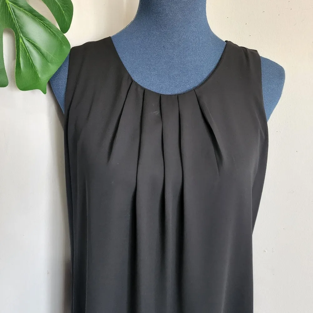Context Black Dress Sleeveless Blouse Size M - Image 2