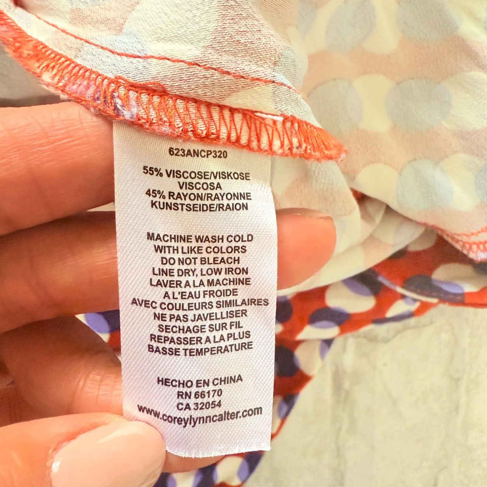 Corey Lynn Calter Flowy Pleated Pants Bold Print Wide Leg Rayon Trousers Sz XS Brown - Image 6