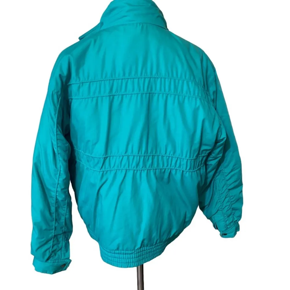 Vintage McGregor Fashion Outerwear Snow Puffer Ski Jacket green/blue large Green - Image 57