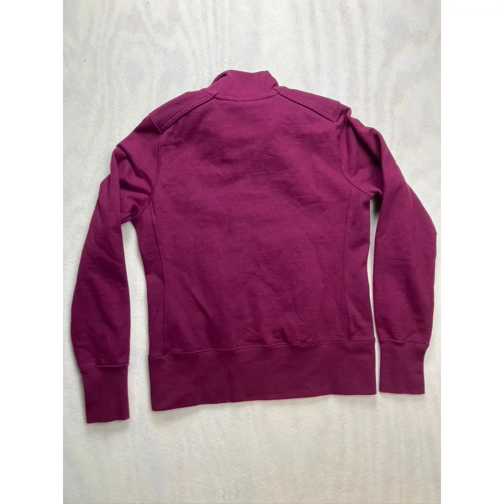 American Giant Womens Full Zip Sweatshirt Jacket Berry Size S Made in USA Purple - Image 10