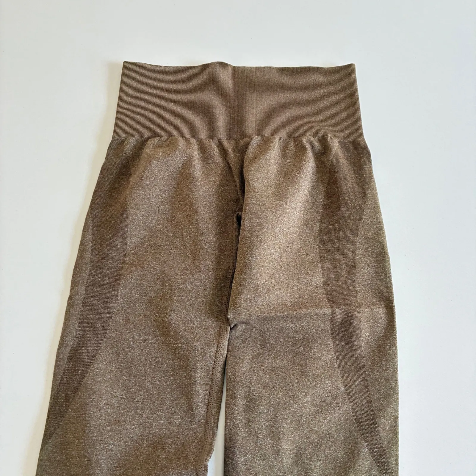 NVGTN Seamless Leggings Brown XS High Waisted Workout Fitness Athletic - Image 5