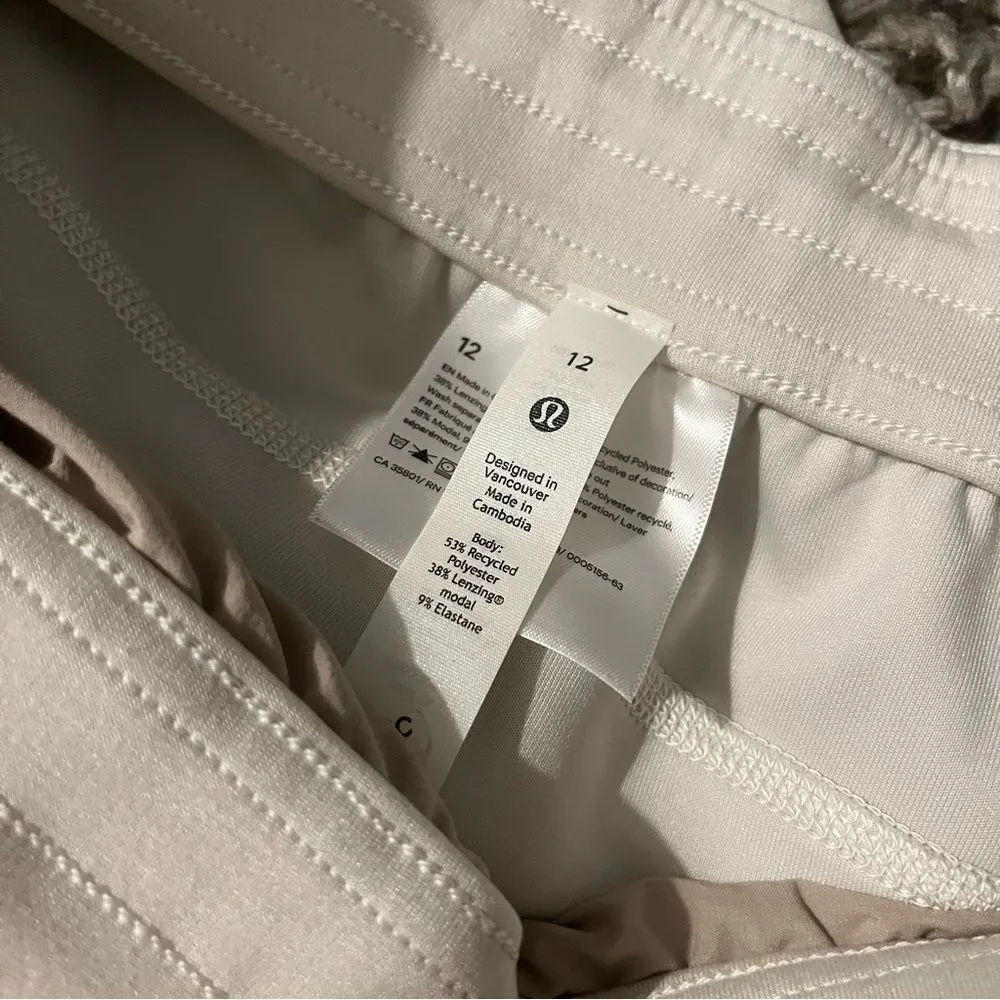 lululemon white opal softstreme high rise pants size 12 - Image 3