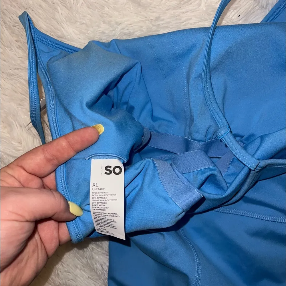 NWT S.O. Romper Jumpsuit Light Blue size Extra Large XL - Image 4