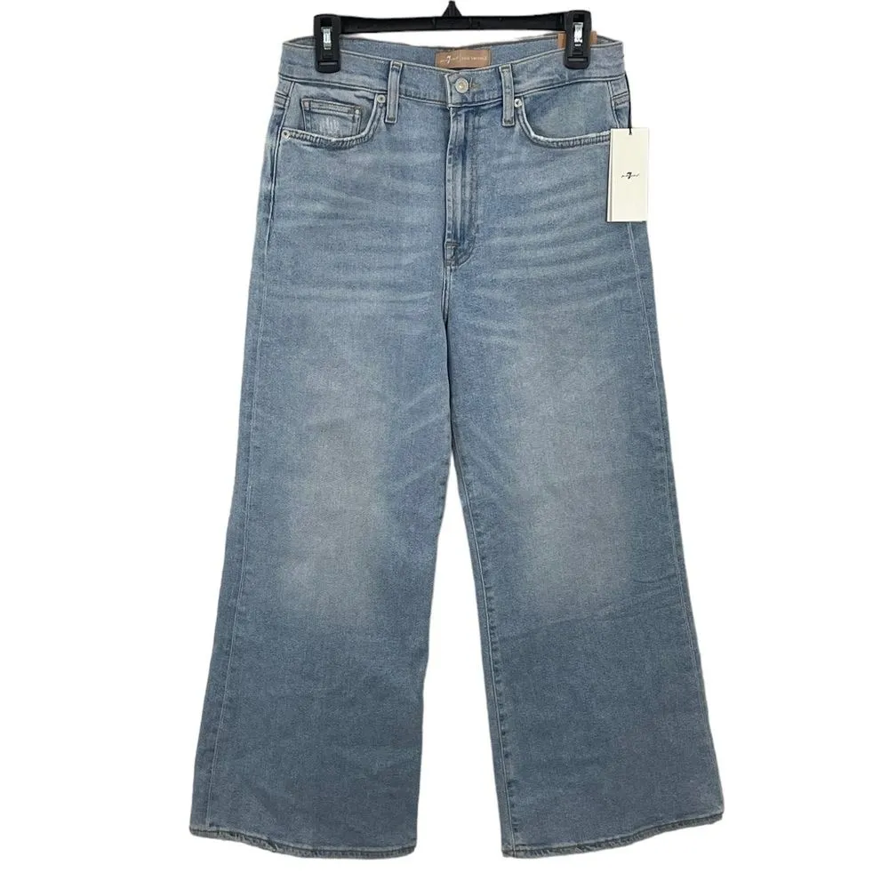 NWT 7 For All Mankind Jeans Size‎ 30 Luxe Vintage Ultra High Rise Cropped Jo - Image 3