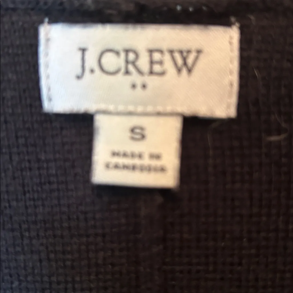 J Crew 2 button sweater blazer black - Image 4