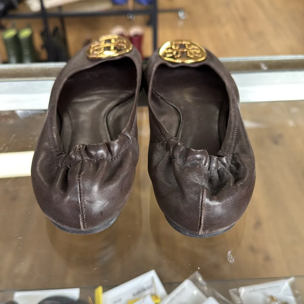 Tory Burch Reva Ballet Flats in Brown - Image 3