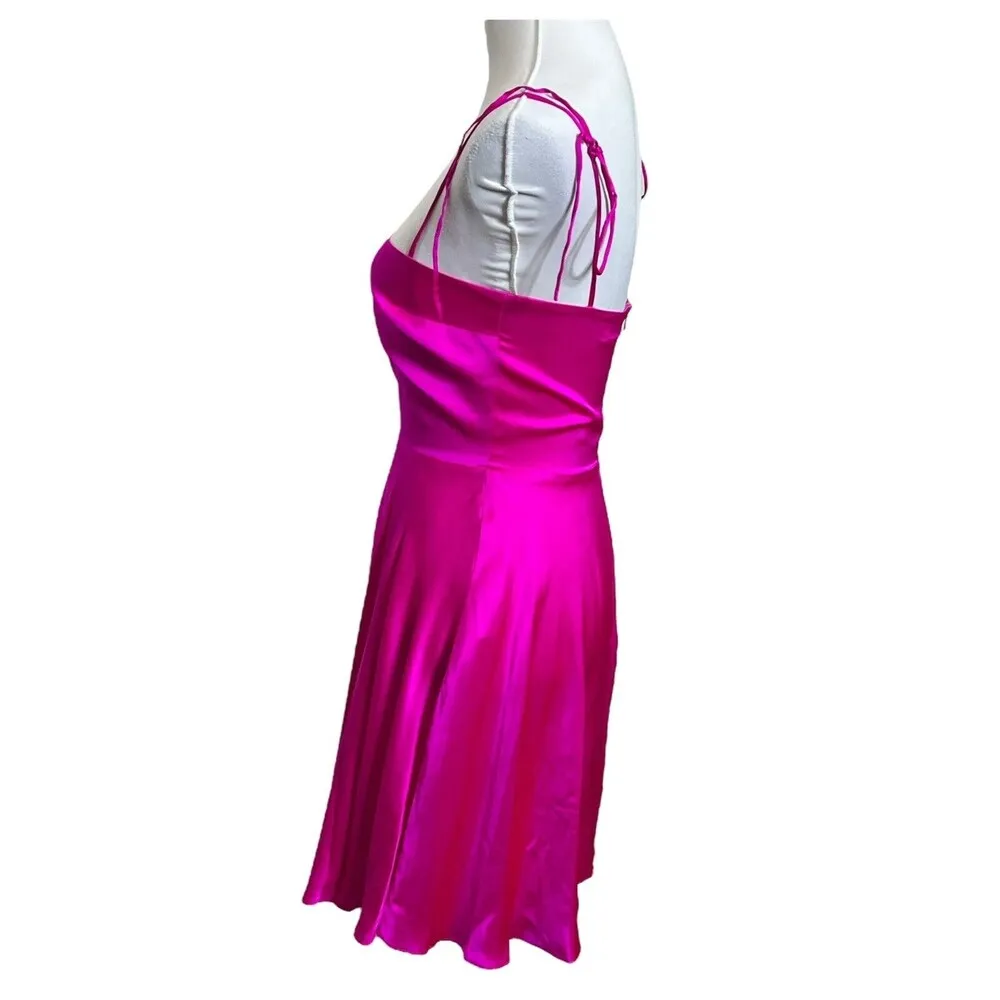 Amanda Uprichard Starlett Dress Hot Pink Light Mini A Line Women’s Size XS - Image 5