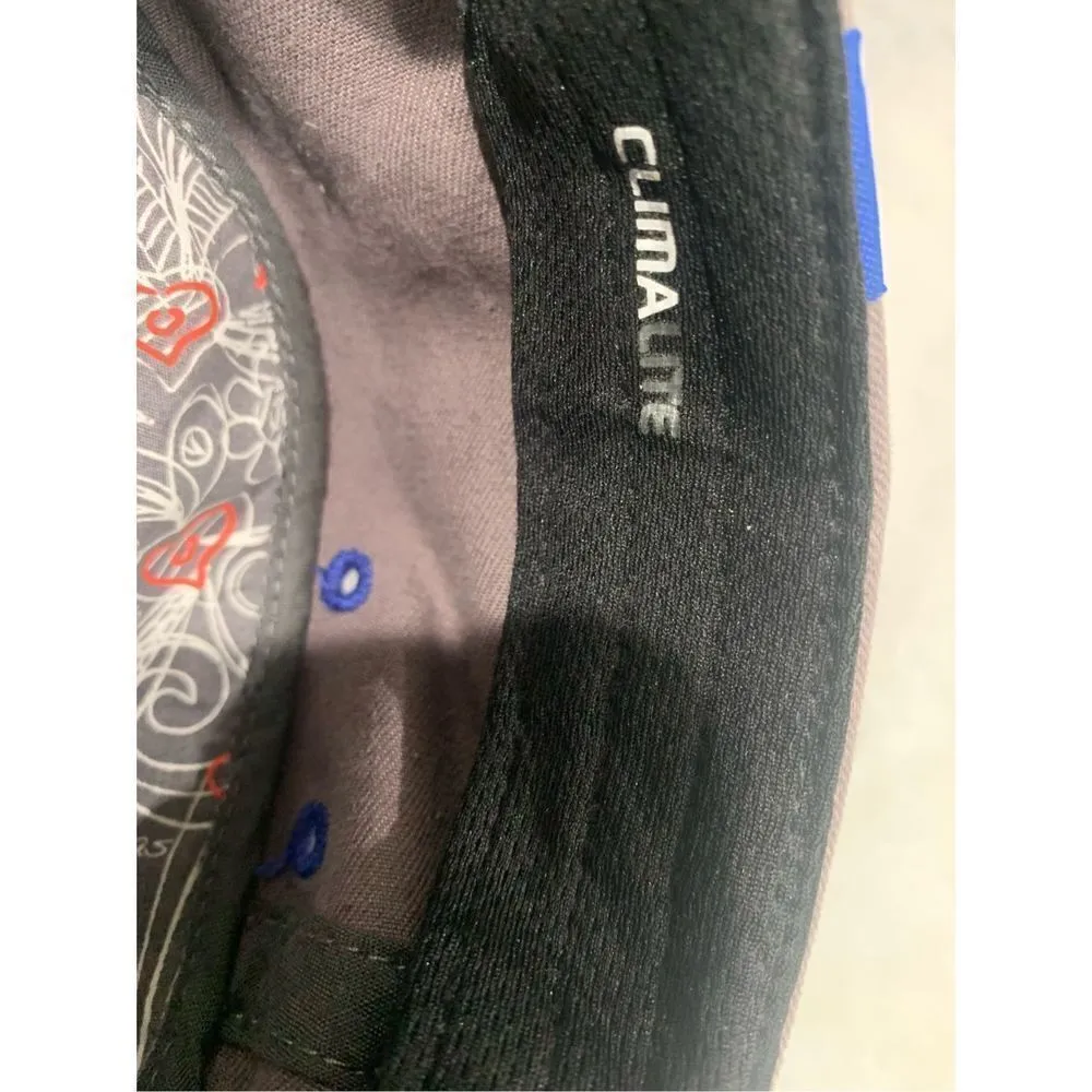 Vintage Adidas Clima Lite Billed Cadet Cap Grey And Blue - Image 6