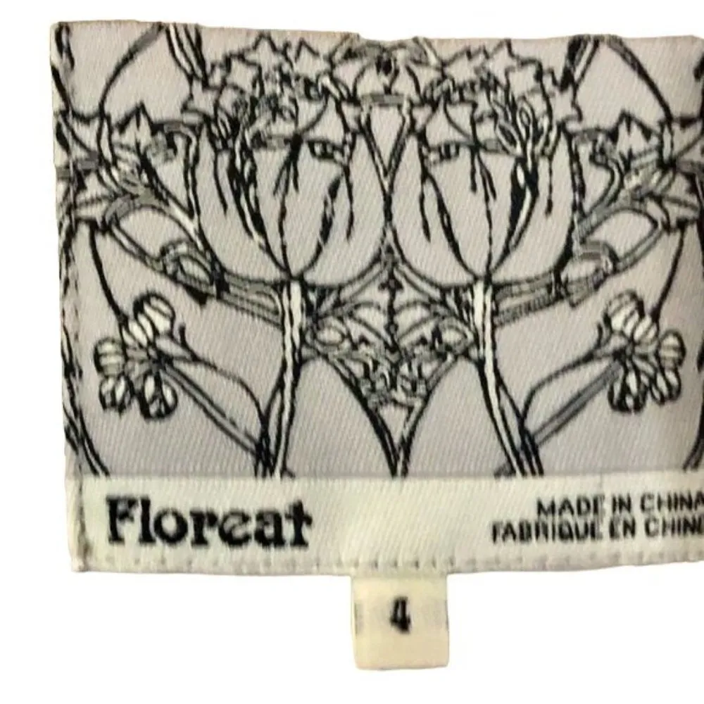 Anthropologie Floreat Travessia Dress Womens 4 Used Tulle Skirt Purple Green - Image 7