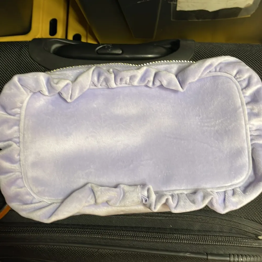 Stoney Clover Lane Galaxy Embroidered Velvet Ruffle Small Glam Pouch NWOT - Image 6