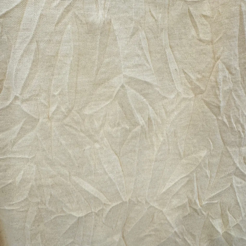 Y2K Butter Yellow Lace Trim Cami Tank Top Crinkle Fabric Charlotte Russe Large - Image 5