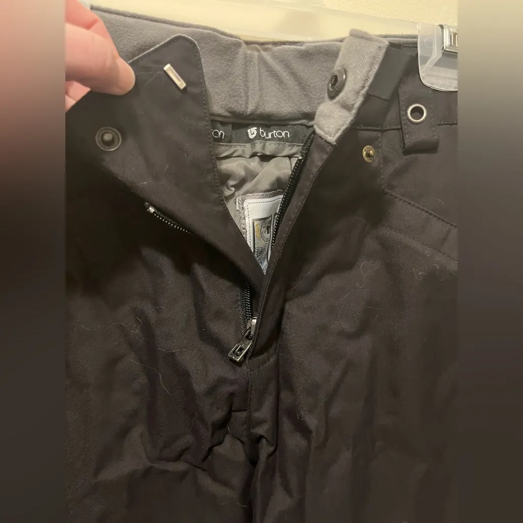 BURTON ~ DRY RIDE BLACK‎ EMBROIDERED SNOWBOARD SKI PANTS ~ S - Image 3