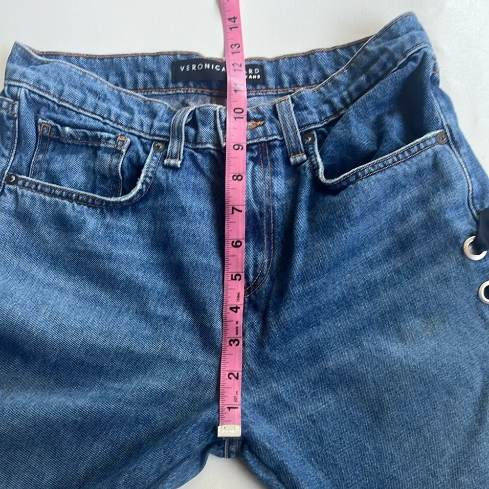 VERONICA BEARD INES GIRLFRIEND LACE-UP SIDE JEANS - Image 9