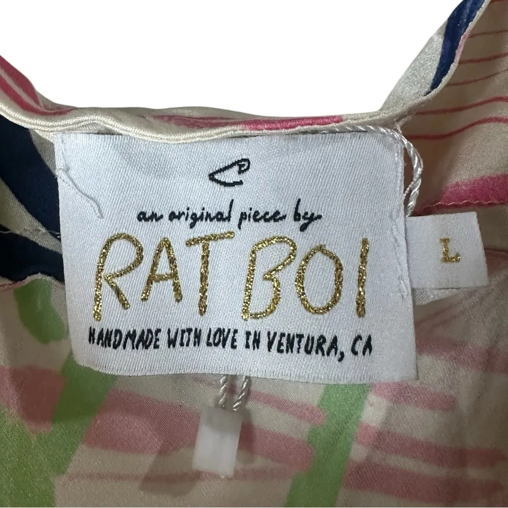 Rat Boi Sensualite Bellissima Vivien Ebright Chung Slip Midi Dress Size Large Green - Image 6