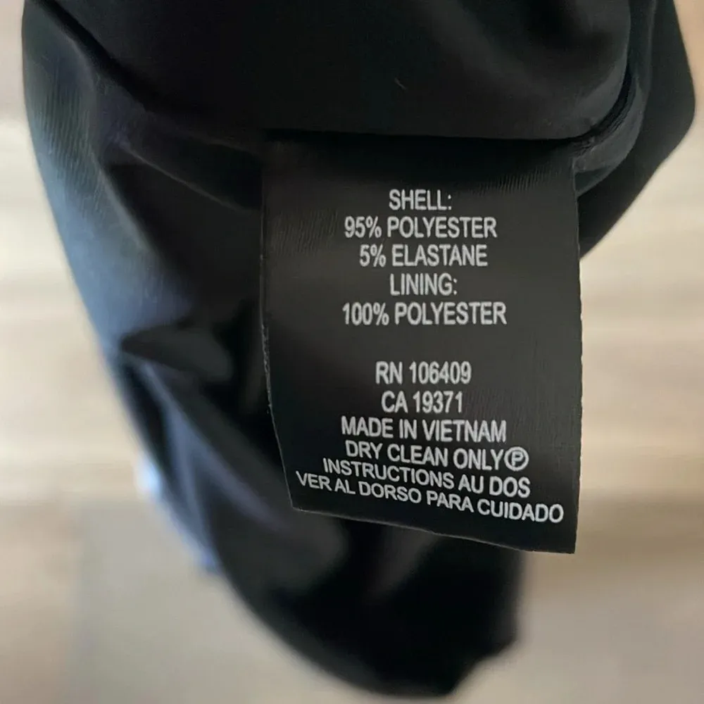 Tahari Black and White Polka Dot Dress Size 12 NWT - Image 8