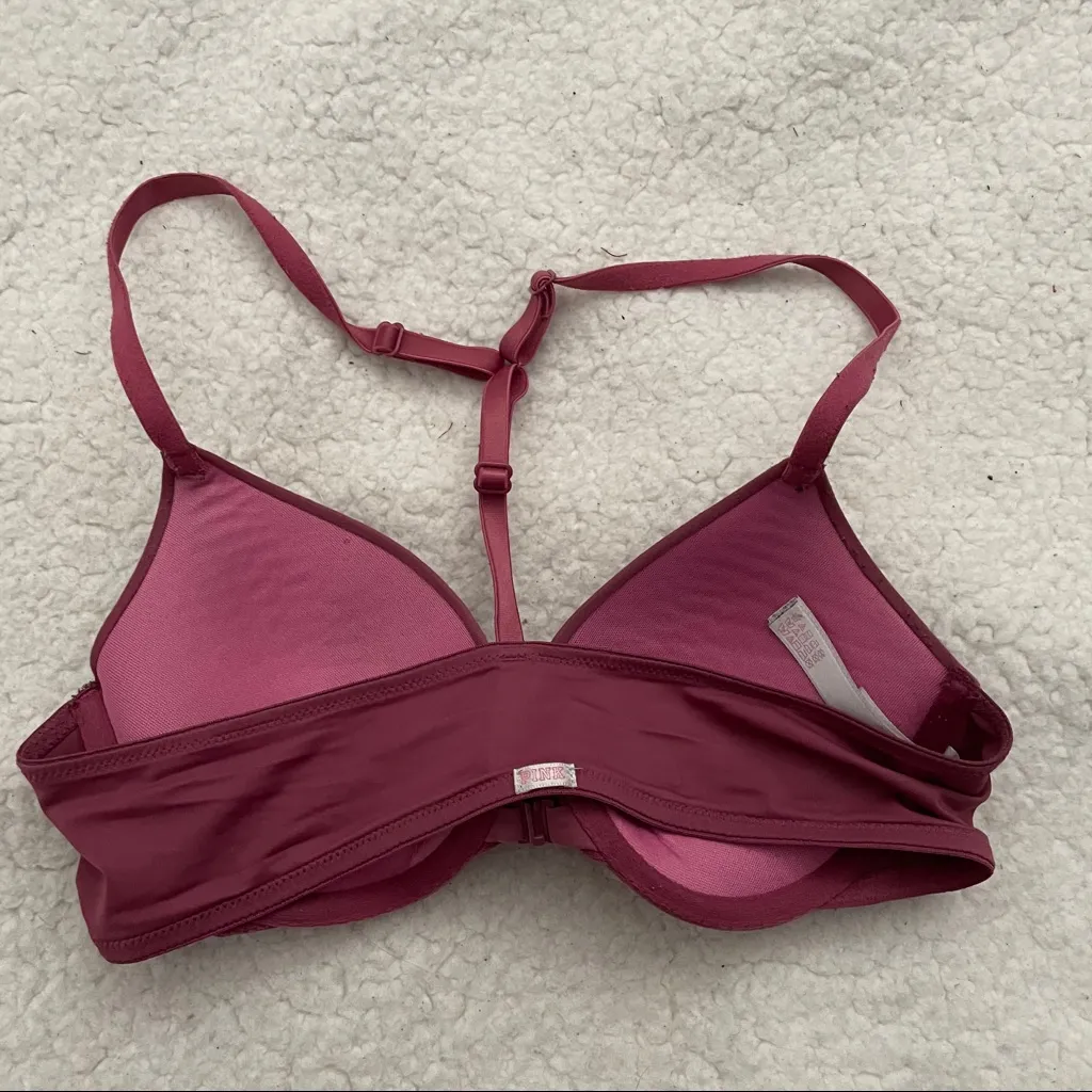 Pink Victoria’s Secret front clasp bra - Image 5