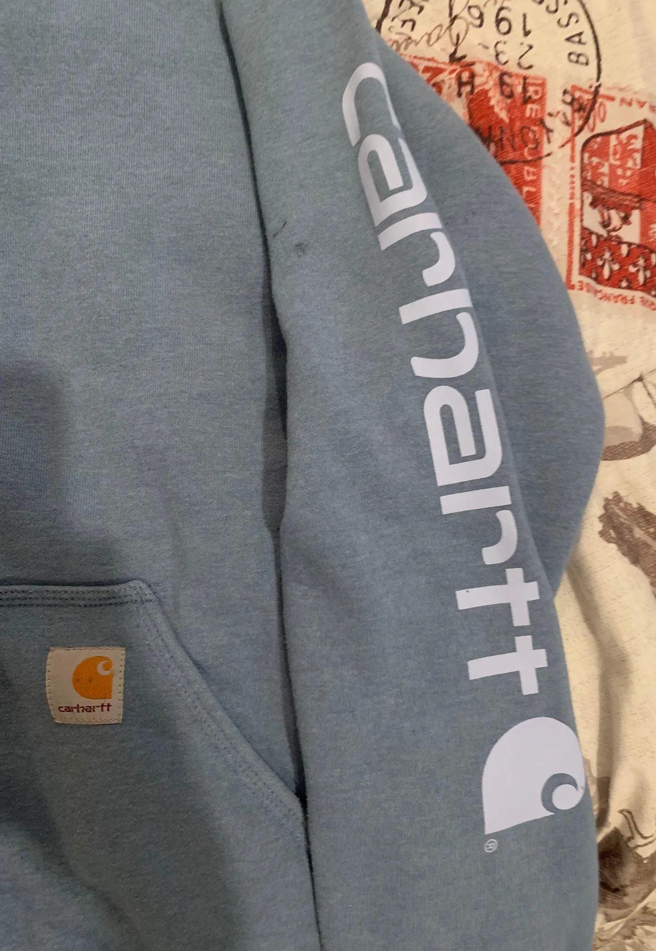 Carhartt Blue Hoodie - Image 2