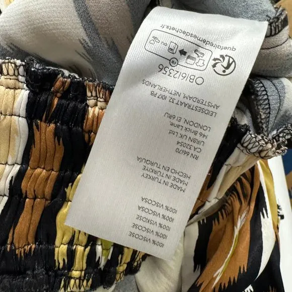 Anthropologie Somerset Romper In‎ Ikat Print Bronze Size XS NWT - Image 8