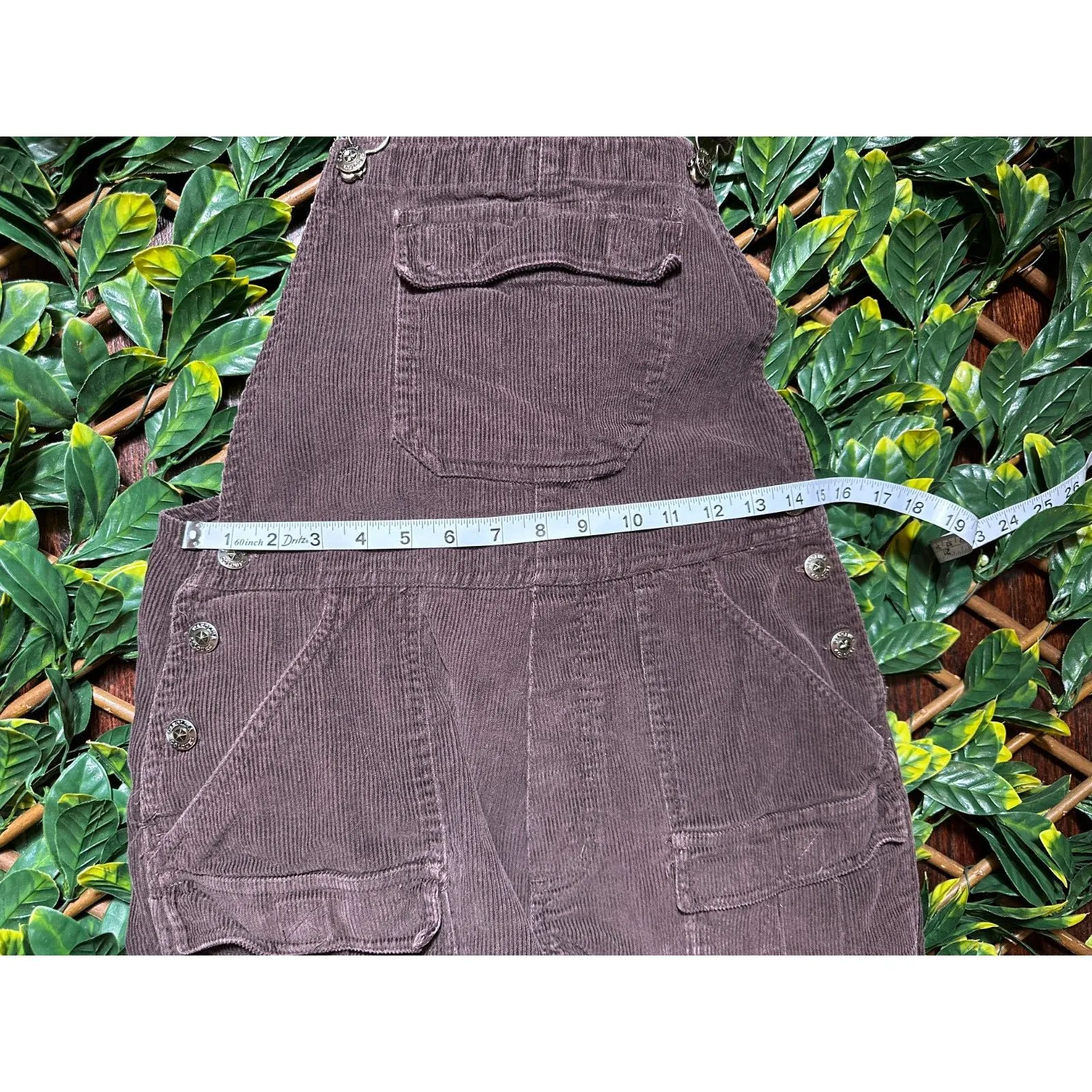 Vintage Carolina Colours Brown Corderoy Overalls Size Medium - Image 4
