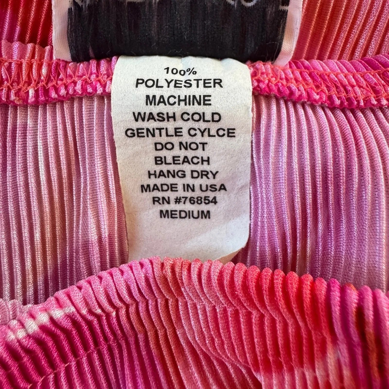 Vintage Y2K Kristin Nicole Pink & Orange Floral Print High Low Stretchy Skirt - Image 8