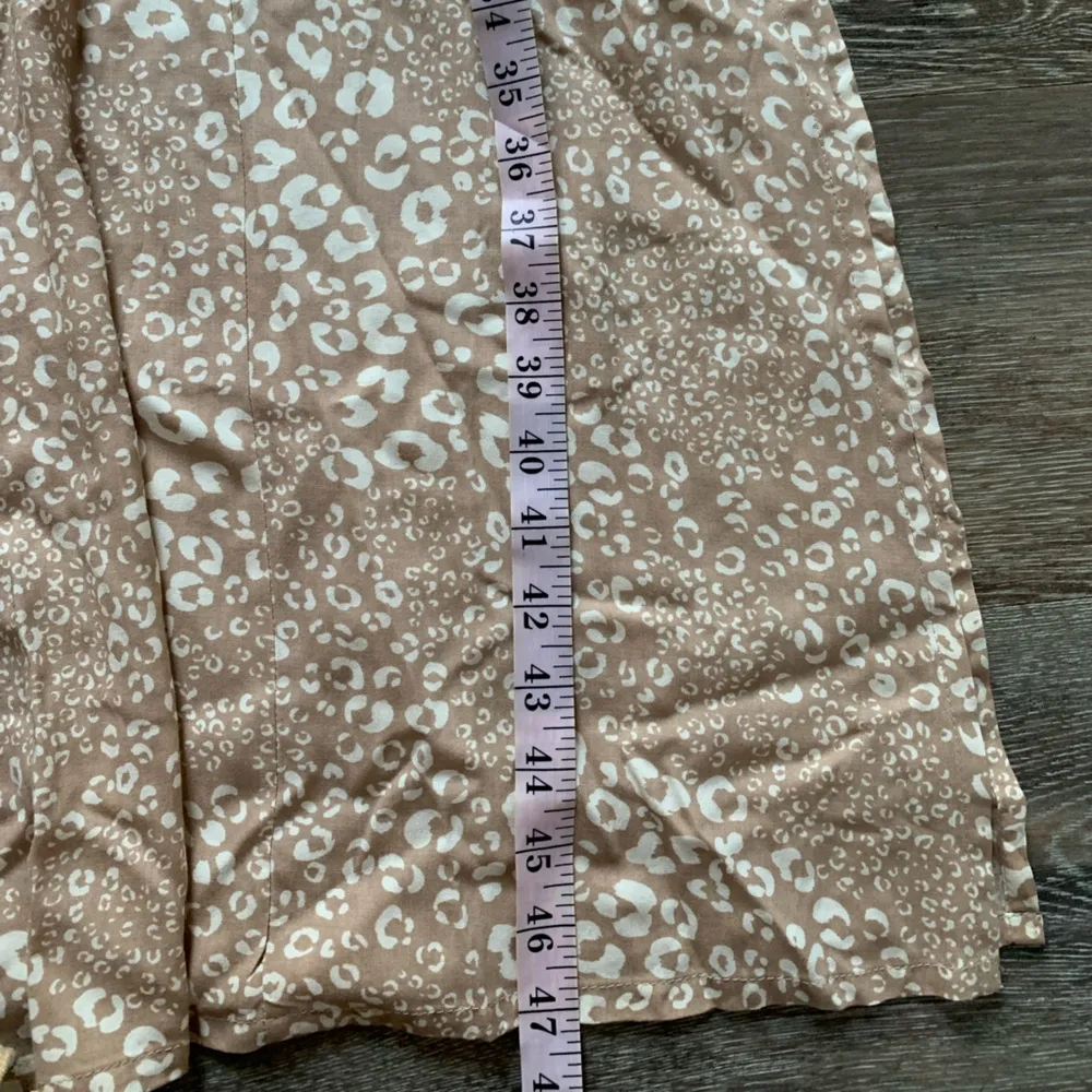 Sincerely Jules Taupe & Tan Printed Midi Dress XL - Image 6