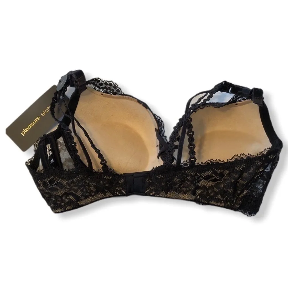 Pleasure State Tsukiko Tsunami Knockout Bra Lace Black 34D NEW Size undefined - Image 3