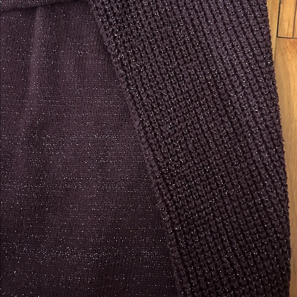 Calvin Klein Jeans Purple Sparkly Sweater - Image 5