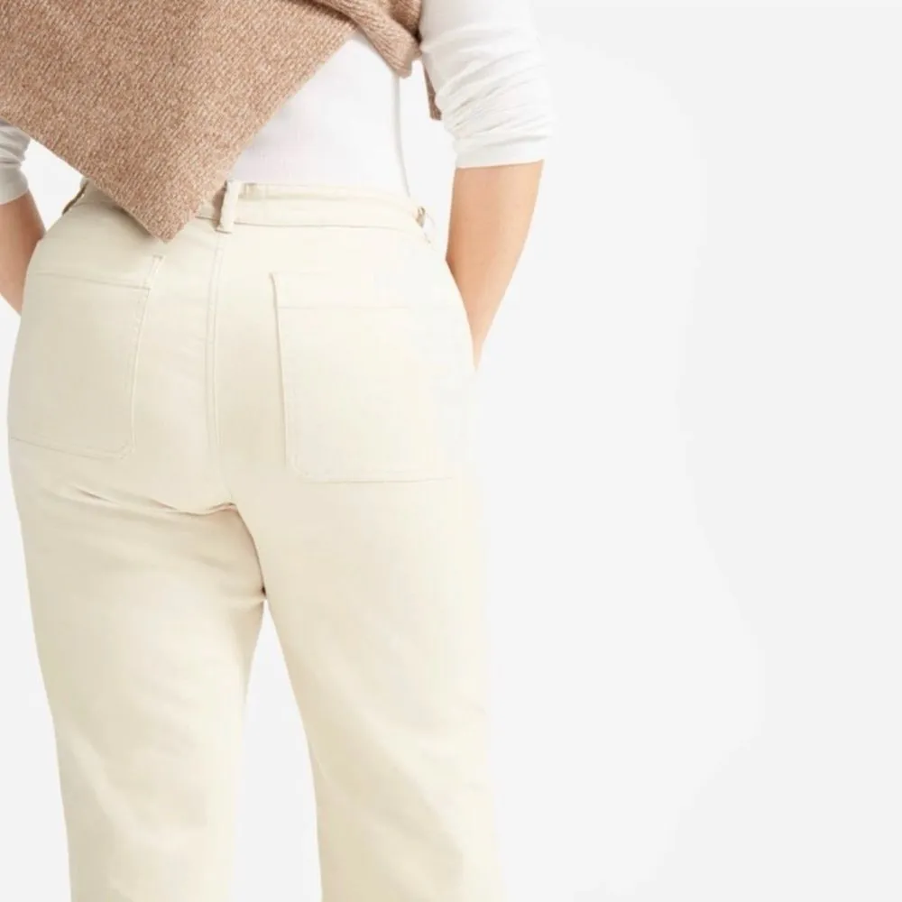 Everlane Cropped Straight Leg Jeans Sandstone Size 14 - Image 5