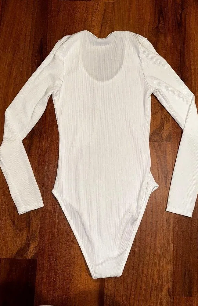 Longlseeve white Bodysuit - Image 5