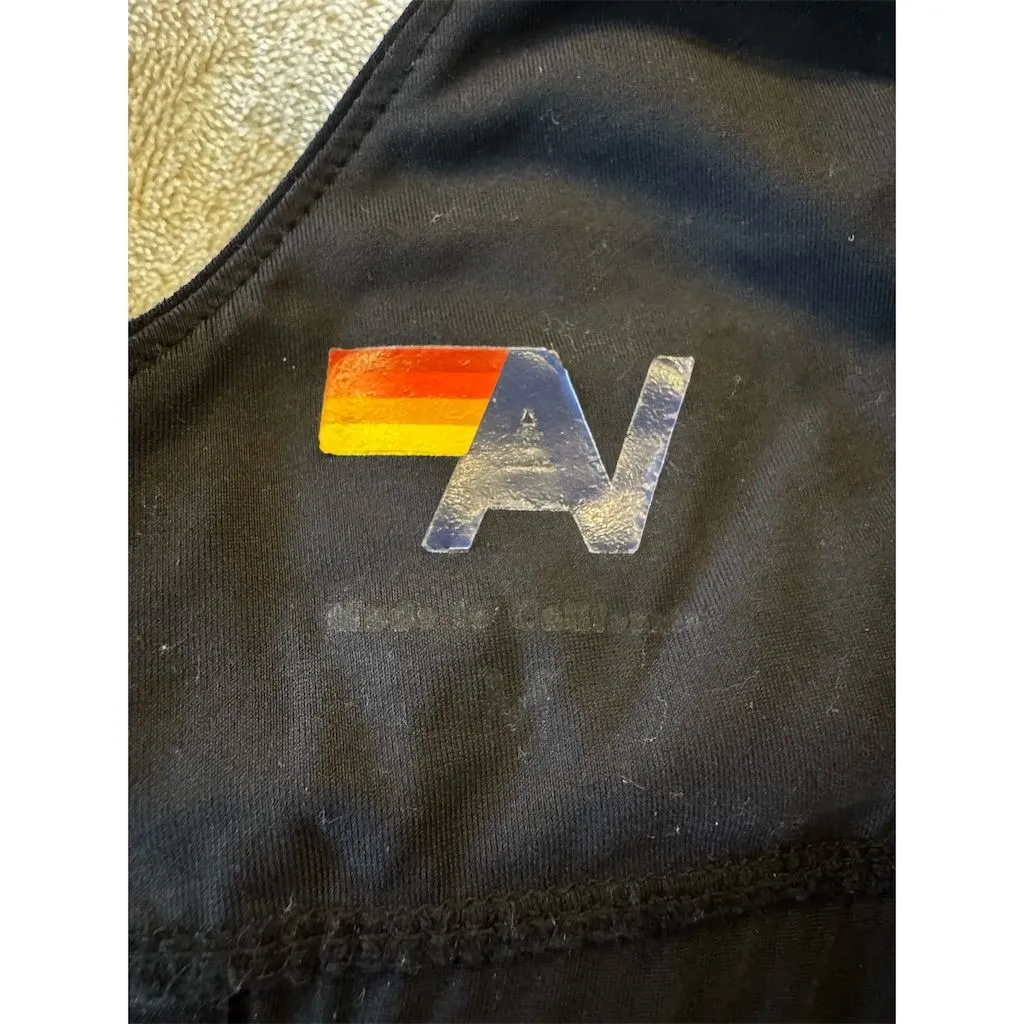 Aviator Nation Women's Black Triangle Bralette M Adjustable Straps Standard - Image 6