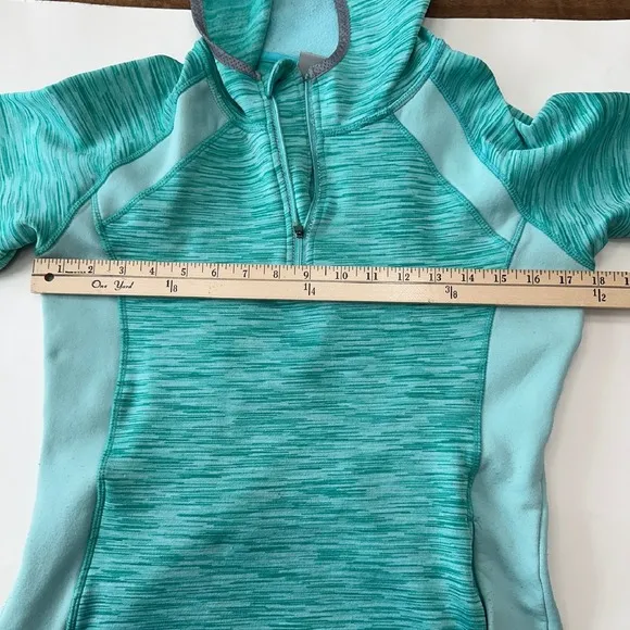 Avalanche Pullover Hoodie Active Base‎ Layer Breathable Green Womens Small - Image 9