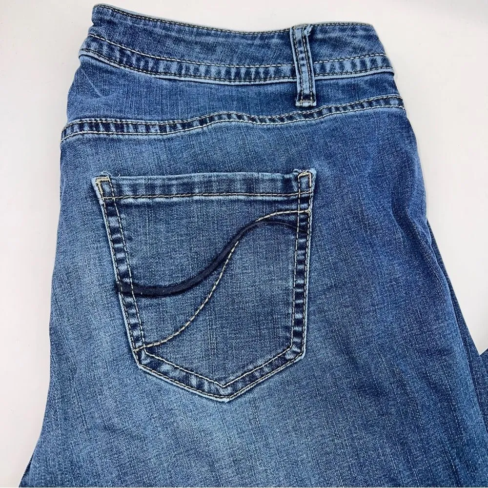 Lane Bryant Boot Cut Genius Fit Medium Wash High Rise Womens Jeans Size 16 Short - Image 6