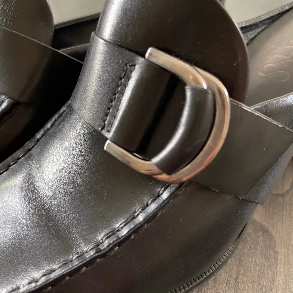 Franco Sarto Arctic Leather black heels Mules size 8.5 - Image 10