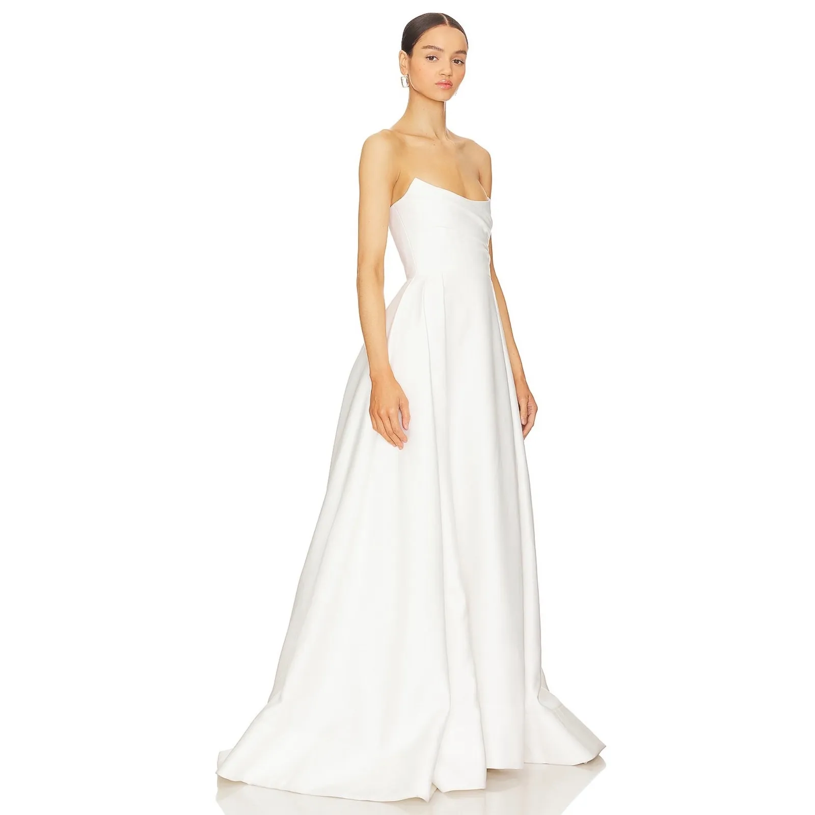 NEW Sau Lee Barbara Wedding Gown Womens XS 0 White Strapless Bridal Size 4 - Image 2