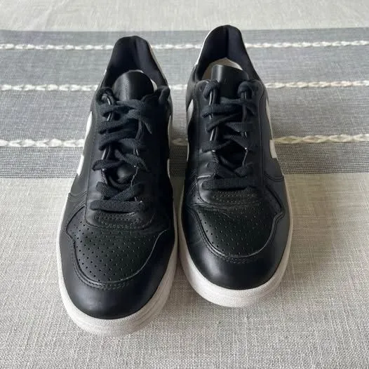 Veja V-10 LEATHER Black White Womens Size 9 - Image 3