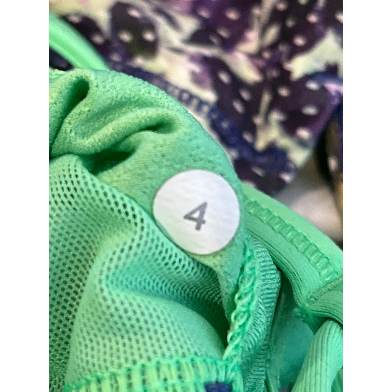 Lululemon Dancing Warrior Tank Floral Sport Multicolor Pistachio Size‎ 4 - Image 7