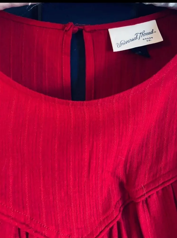 Universal Thread Bohemian Style Blouse Red Size L - Image 3