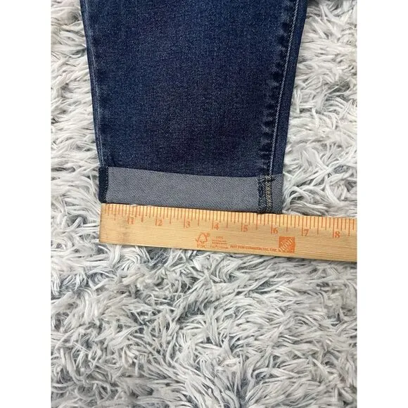 Denizen From Levi's Boyfriend Jeans Tag 28 Measures  33  Blue Dark Wash Denim‎ - Image 8