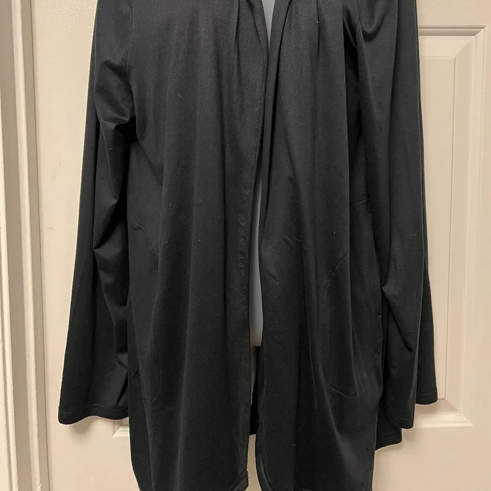 Muk Luks Black Open Front Sweater Size L - Image 2