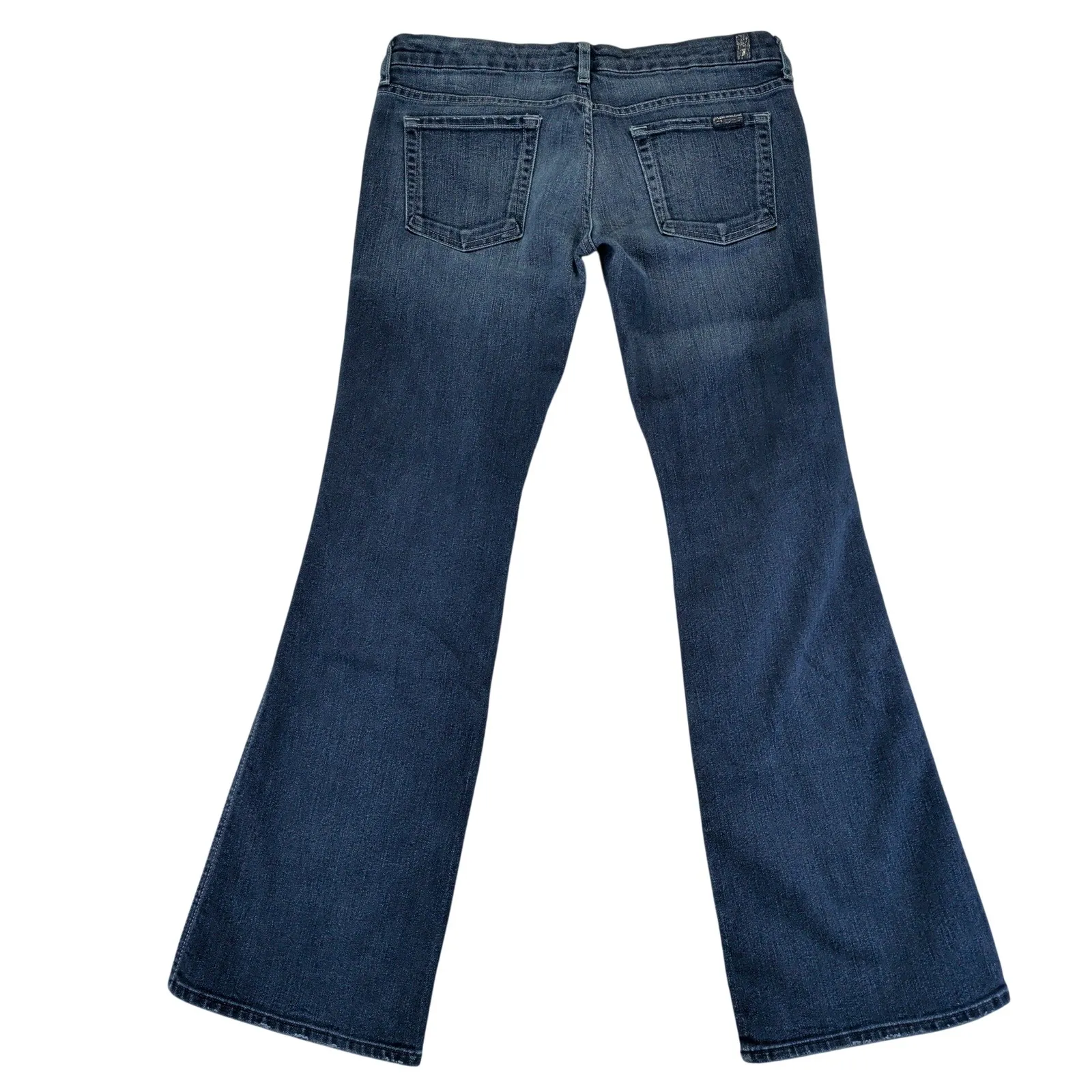 7 For All Mankind Lexie A Pocket Petite Bootcut Jeans Dark Wash Size 30 - Image 2