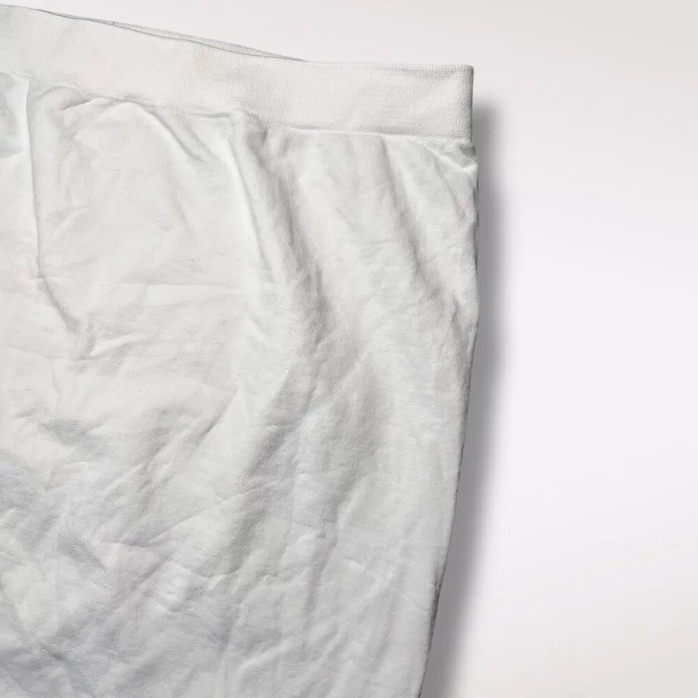 NWT 12th Tribe White Midi Skirt Elastic Waist Slip Stretch ONE SIZE - Image 2