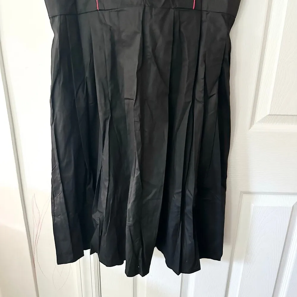 Scarlet Darkness NWT Black Red Cotton Corset Lace Up Gingham Trim Dress 2XL Size 2X - Image 8