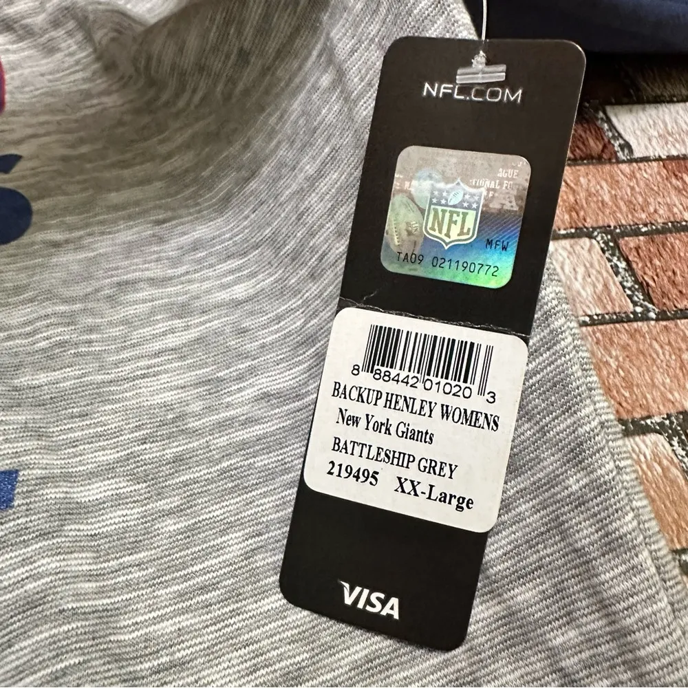 New York Giants Football Raglan Shirt XXL - Image 11