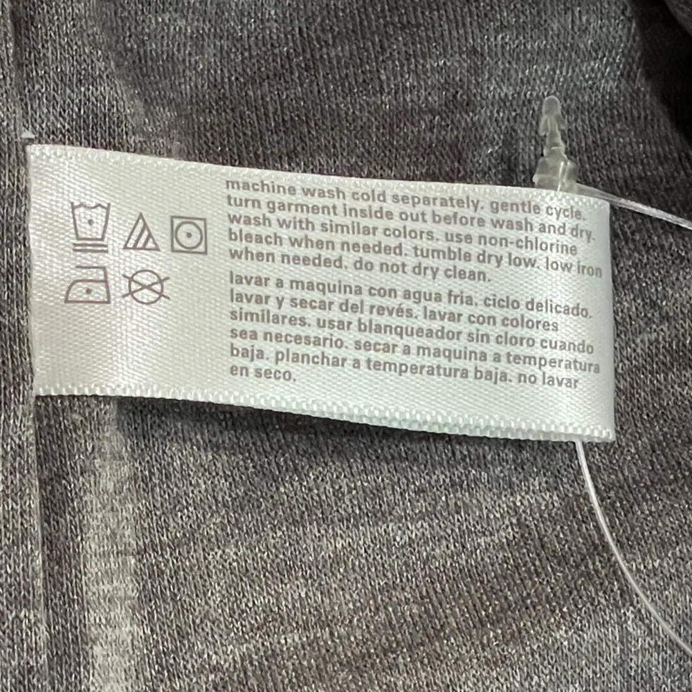 Anthropology THREE DOTS Modern Full Zip Quilted Heather Knit Jacket Gray Size L - Image 14