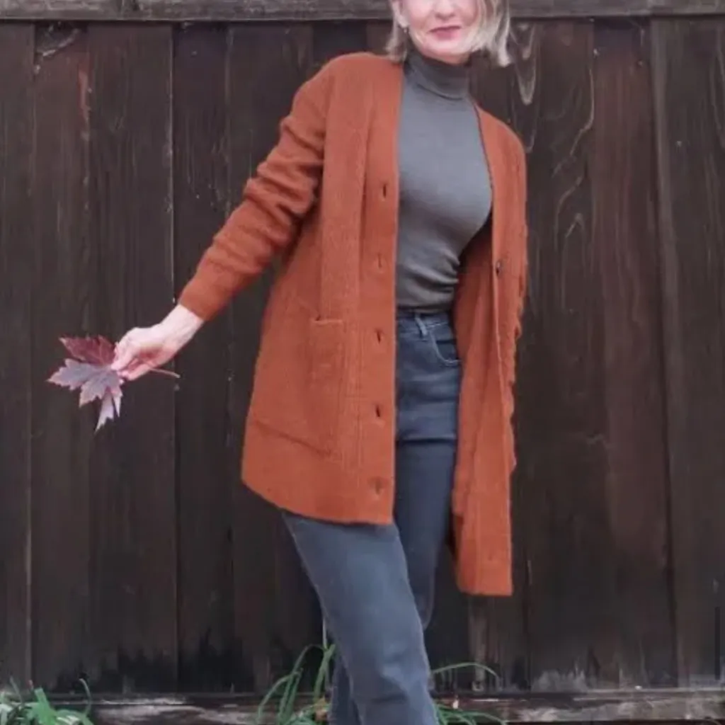 Everlane alpaca cardigan xxs - Image 4