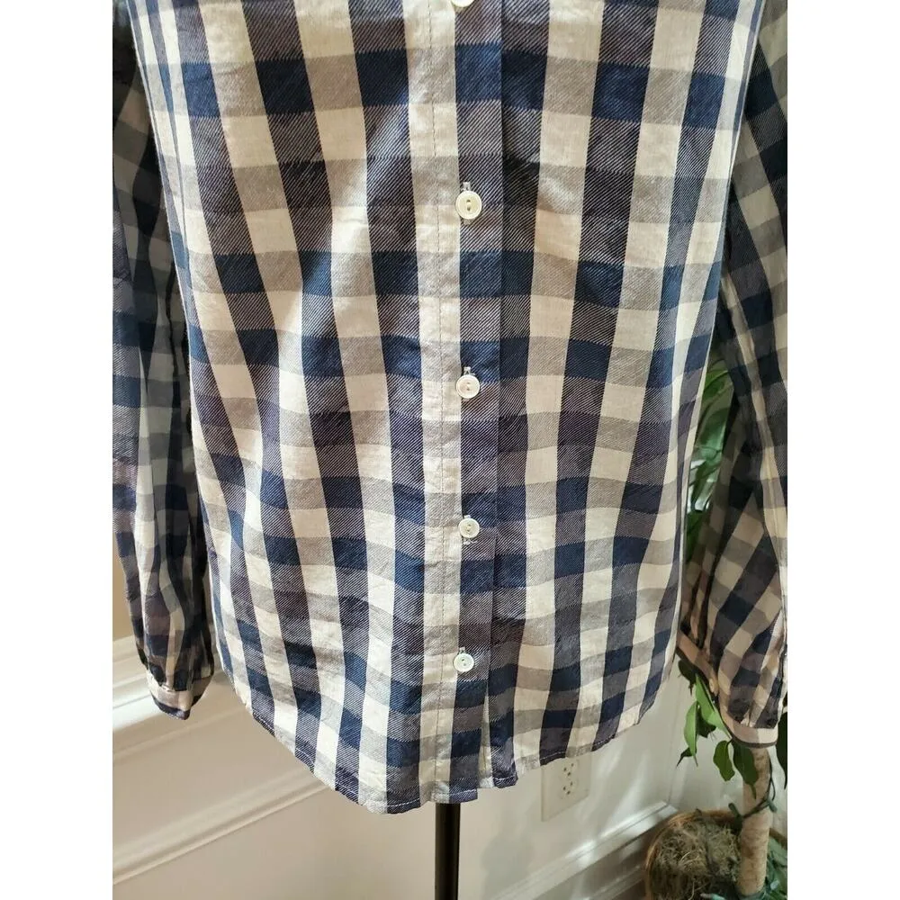 Velvet Women Multicolor 100% Cotton Long Sleeve Button Down Casual Shirt Size S - Image 4