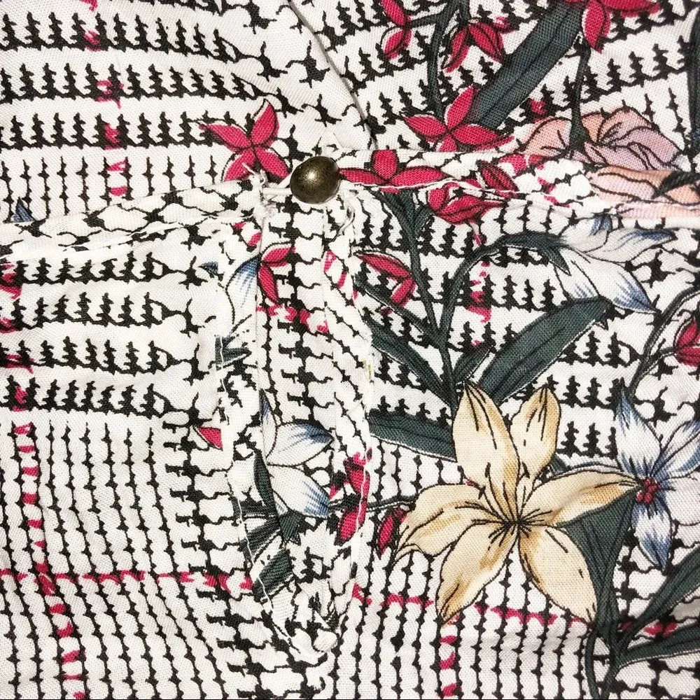 Truth floral boho tie front flutter sleeve blouse - Image 5