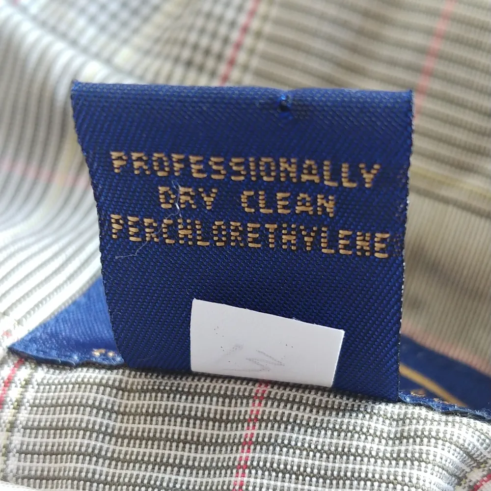 Chelsea Cambell Charter Club Silk Plaid Blazer Skirt Suit - Image 8