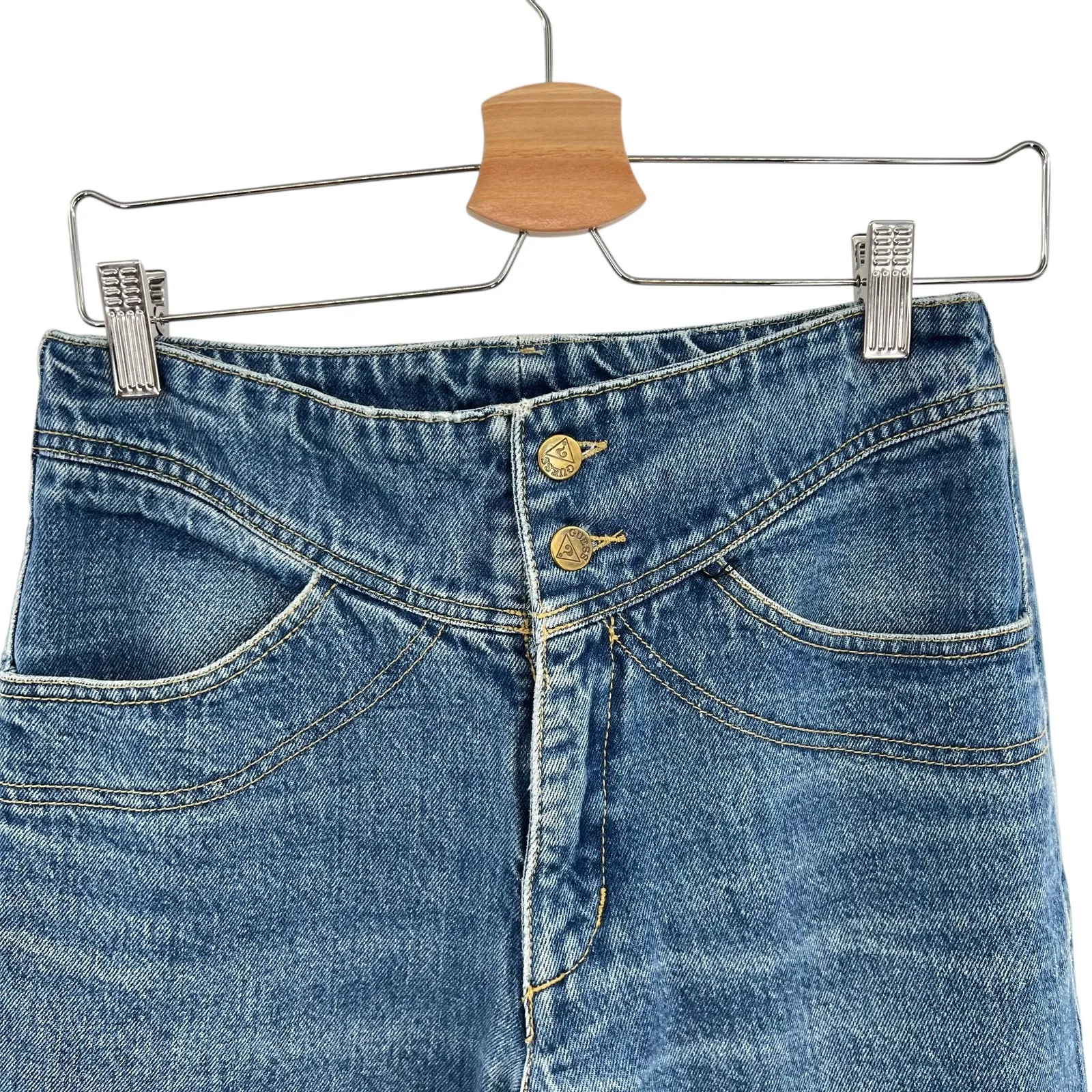 Vintage Guess Jeans Georges‎ Marciano 80s 90s Retro Cotton Denim Size 31 - Image 3